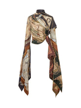 ZIMMERMANN - Top Valiant Drappeggiato con Pannelli Lunghi - Multicolore - LIDIASHOPPING® - Official Website