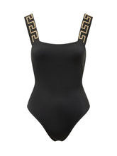 VERSACE - Body Medusa con Spalline Motivo Greca - Nero - LIDIASHOPPING® - Official Website