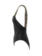 VERSACE - Body Medusa con Spalline Motivo Greca - Nero - LIDIASHOPPING® - Official Website
