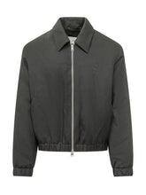 AMI ALEXANDRE MATTIUSSI - Giacca con Colletto e Zip - Nero - LIDIASHOPPING® - Official Website