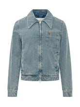 AMI ALEXANDRE MATTIUSSI - Giacca Coeur con Zip - Blu - LIDIASHOPPING® - Official Website