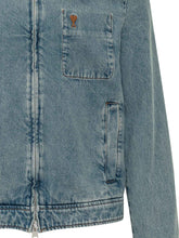 AMI ALEXANDRE MATTIUSSI - Giacca Coeur con Zip - Blu - LIDIASHOPPING® - Official Website