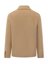 AMI ALEXANDRE MATTIUSSI - Giacca Boxy con Tasche Applicate - Beige - LIDIASHOPPING® - Official Website