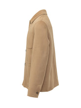 AMI ALEXANDRE MATTIUSSI - Giacca Boxy con Tasche Applicate - Beige - LIDIASHOPPING® - Official Website