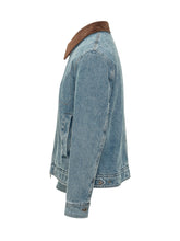 AMI ALEXANDRE MATTIUSSI - Giacca con Colletto a Contrasto e Zip - Blu - LIDIASHOPPING® - Official Website