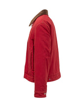 AMI ALEXANDRE MATTIUSSI - Crewneck Sweatshirt with Contrast Trim - Red - LIDIASHOPPING® - Official Website