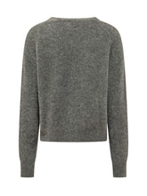 AMI ALEXANDRE MATTIUSSI - Cardigan con Scollo a V e Bottoni - Grigio - LIDIASHOPPING® - Official Website