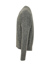 AMI ALEXANDRE MATTIUSSI - Cardigan con Scollo a V e Bottoni - Grigio - LIDIASHOPPING® - Official Website