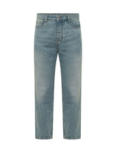 AMI ALEXANDRE MATTIUSSI - Jeans Tapered a Cinque Tasche - Blu - LIDIASHOPPING® - Official Website