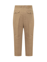 AMI ALEXANDRE MATTIUSSI - Pantaloni Carrot con Pieghe - Beige - LIDIASHOPPING® - Official Website
