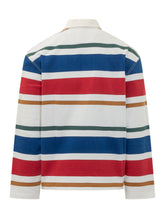 AMI ALEXANDRE MATTIUSSI - Polo a Righe con Maniche Lunghe - Multicolore - LIDIASHOPPING® - Official Website
