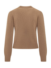AMI ALEXANDRE MATTIUSSI - Cardigan Girocollo con Bottoni - Marrone - LIDIASHOPPING® - Official Website
