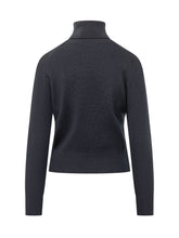 AMI ALEXANDRE MATTIUSSI - Maglia a Collo Alto con Logo - Blu - LIDIASHOPPING® - Official Website