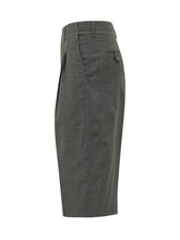 AMI ALEXANDRE MATTIUSSI - Bermuda Carrot con Pieghe Frontali - Grigio - LIDIASHOPPING® - Official Website