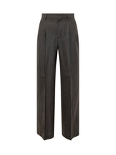 AMI ALEXANDRE MATTIUSSI - Pantaloni a Vita Alta con Pinces - Grigio - LIDIASHOPPING® - Official Website