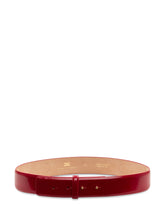 ELISABETTA FRANCHI - Cintura Alta con Chiusura Minimal - Rosso - LIDIASHOPPING® - Official Website
