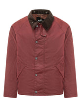BARBOUR SELECT - Giacca Transport con Colletto a Contrasto - Red - LIDIASHOPPING® - Official Website
