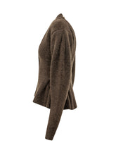 ROTATE - Cardigan Peplum con Scollo a V - Marrone - LIDIASHOPPING® - Official Website