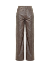 ROTATE - Straight Leg Trousers with Seams - Brown - LIDIASHOPPING® - Official Website