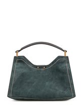 GIANNI CHIARINI - Borsa Aurora Strutturata con Manico - Verde - LIDIASHOPPING® - Official Website