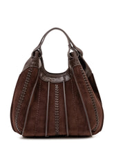 GIANNI CHIARINI - Borsa Dua Compatta con Pannelli Intrecciati - Marrone - LIDIASHOPPING® - Official Website