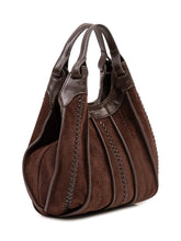 GIANNI CHIARINI - Borsa Dua Compatta con Pannelli Intrecciati - Marrone - LIDIASHOPPING® - Official Website