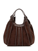 GIANNI CHIARINI - Borsa Dua Compatta con Pannelli Intrecciati - Marrone - LIDIASHOPPING® - Official Website