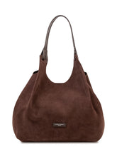 GIANNI CHIARINI - Dua Shoulder Bag with Rounded Profile - Brown - LIDIASHOPPING® - Official Website