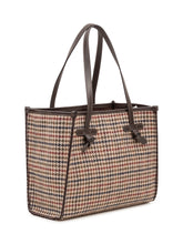 GIANNI CHIARINI - Marcella Check Bag with Long Handles - Brown - LIDIASHOPPING® - Official Website