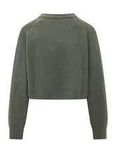 BA&SH - Maglia Corvy Corta con Maniche Raglan - Verde - LIDIASHOPPING® - Official Website