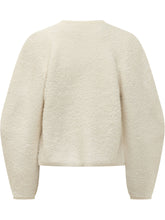 BA&SH - Fida Cardigan with Jacquard Motif - White - LIDIASHOPPING® - Official Website