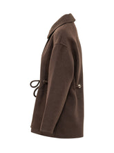 BA&SH - Cappotto Kam con Coulisse in Vita - Marrone - LIDIASHOPPING® - Official Website