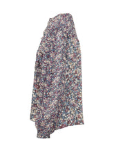 BA&SH - Top Kross con Stampa Floreale - Blu - LIDIASHOPPING® - Official Website