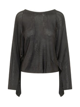 BA&SH - Sara Cropped Crew Neck Sweater - Black - LIDIASHOPPING® - Official Website