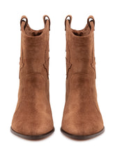 BA&SH - Casey Ankle Boots with Shaped Details - Brown - LIDIASHOPPING® - Official Website