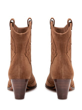 BA&SH - Casey Ankle Boots with Shaped Details - Brown - LIDIASHOPPING® - Official Website