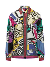 VERSACE - Camicia Teatro con Stampa Geometrica - Multicolore - LIDIASHOPPING® - Official Website