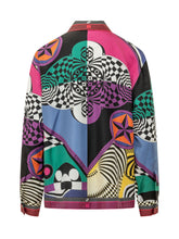 VERSACE - Camicia Teatro con Stampa Geometrica - Multicolore - LIDIASHOPPING® - Official Website