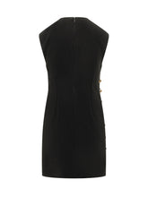 VERSACE - Abito Corto con Bottoni Laterali - Nero - LIDIASHOPPING® - Official Website