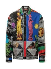VERSACE - Camicia Informal Geo con Stampa Figurativa - Multicolore - LIDIASHOPPING® - Official Website