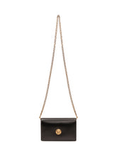 VERSACE - Mini Borsa con Patta e Medaglione Logo - Nero - LIDIASHOPPING® - Official Website