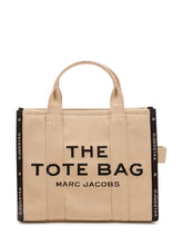 MARC JACOBS - Borsa The Medium Tote con Ricamo Frontale - Beige - LIDIASHOPPING® - Official Website