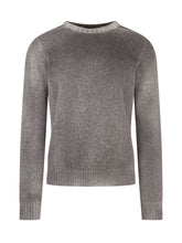 AROVESCIO - Crew Neck Sweater with Ribbed Finishes - Grey - LIDIASHOPPING® - Official Website