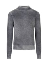 AROVESCIO - Crew Neck Sweater with Ribbed Finishes - Blue - LIDIASHOPPING® - Official Website