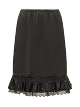 GANNI - Gonna Midi con Volant Trafarato - Nero - LIDIASHOPPING® - Official Website