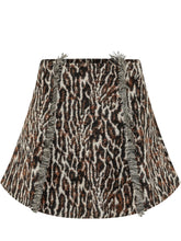 GANNI - Minigonna Animalier con Frange - Marrone - LIDIASHOPPING® - Official Website