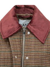 GANNI - Giacca Corta con Motivo a Quadri - Marrone - LIDIASHOPPING® - Official Website