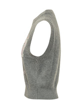 GANNI - Gilet con Grafica Floreale - Grigio - LIDIASHOPPING® - Official Website
