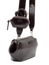 GANNI - Borsa Bou East West Box - Marrone - LIDIASHOPPING® - Official Website