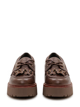 PINKO - Margaret Loafer with Lug Sole - Brown - LIDIASHOPPING® - Official Website